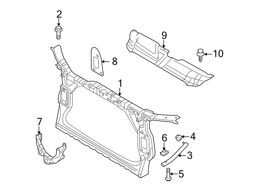 RADIATOR SUPPORT.