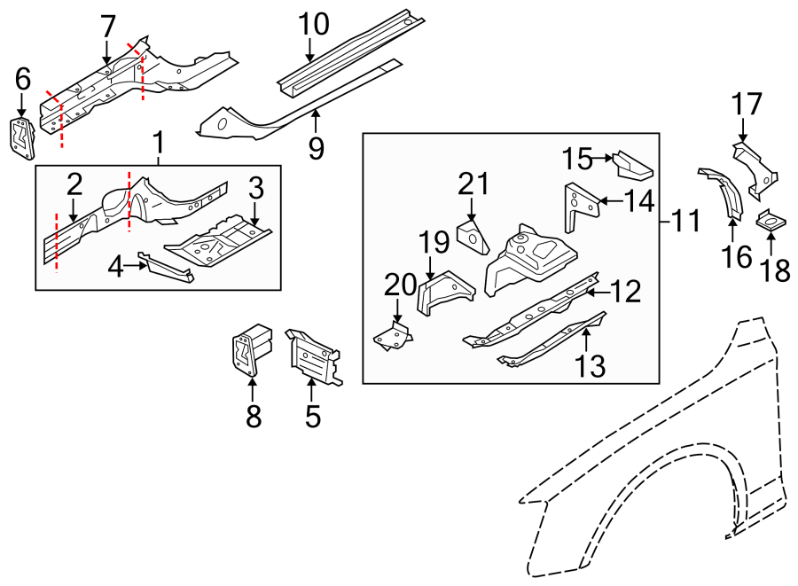 16FENDER. STRUCTURAL COMPONENTS & RAILS.https://images.simplepart.com/images/parts/motor/fullsize/1399175.png