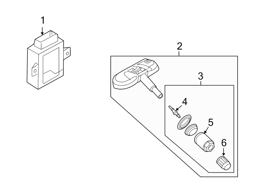 1TIRE PRESSURE MONITOR COMPONENTS.https://images.simplepart.com/images/parts/motor/fullsize/1399275.png