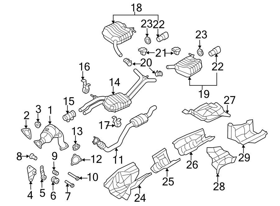 12EXHAUST SYSTEM. EXHAUST COMPONENTS.https://images.simplepart.com/images/parts/motor/fullsize/1399375.png