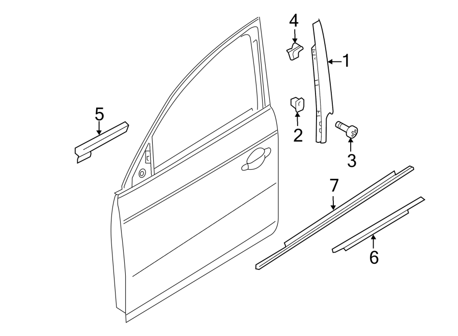 7FRONT DOOR. EXTERIOR TRIM.https://images.simplepart.com/images/parts/motor/fullsize/1399695.png