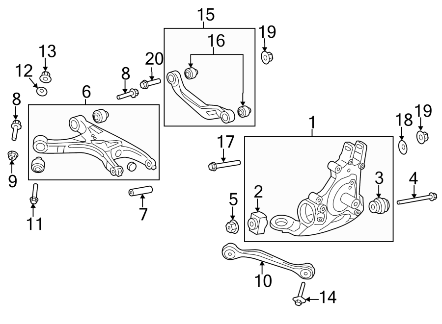 REAR SUSPENSION. SUSPENSION COMPONENTS.