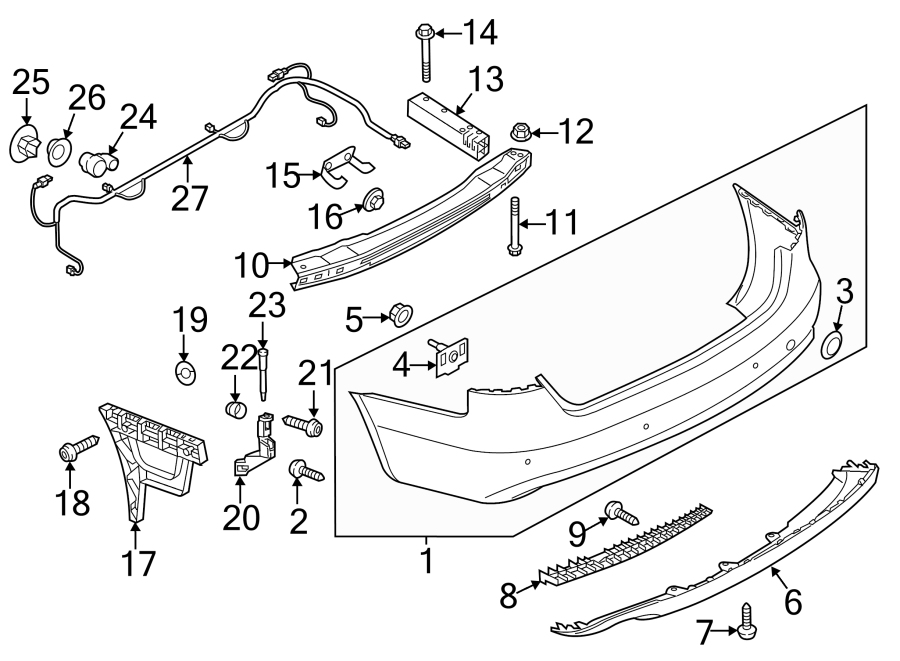 14REAR BUMPER. BUMPER & COMPONENTS.https://images.simplepart.com/images/parts/motor/fullsize/1399991.png