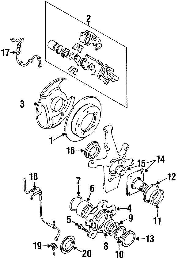 16FRONT SUSPENSION. BRAKE COMPONENTS.https://images.simplepart.com/images/parts/motor/fullsize/1405260.png