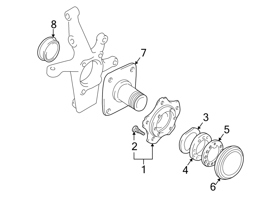 8FRONT SUSPENSION. HUB ASSEMBLY.https://images.simplepart.com/images/parts/motor/fullsize/1414262.png