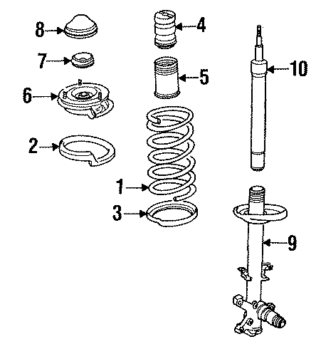 FRONT SUSPENSION. STRUTS & COMPONENTS.