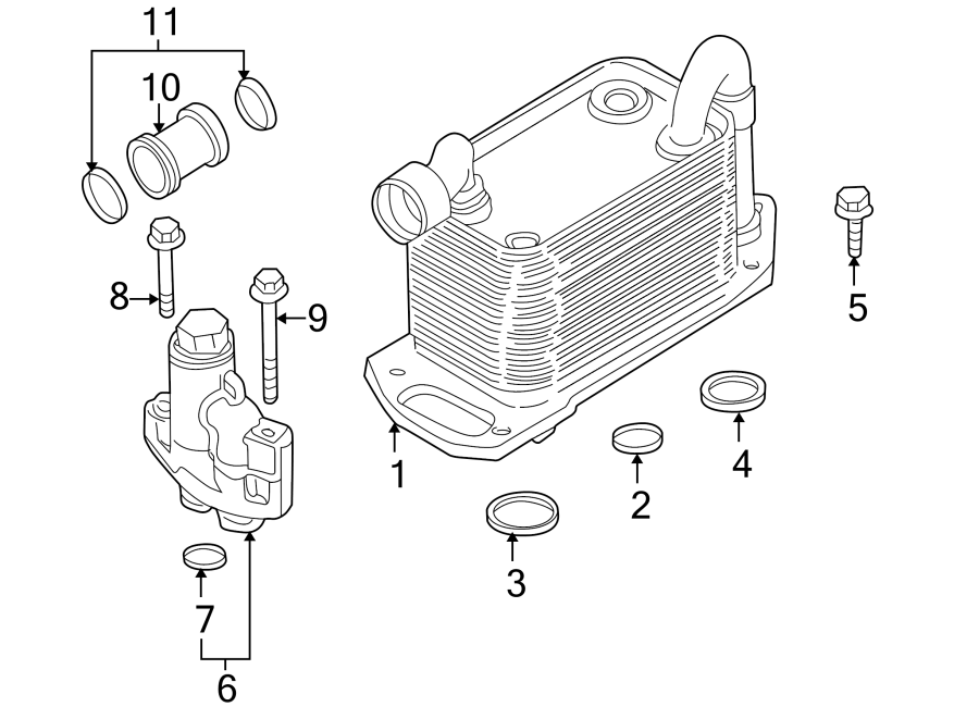 ENGINE OIL COOLER.