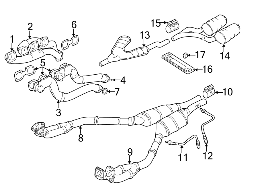 13EXHAUST SYSTEM. EXHAUST COMPONENTS.https://images.simplepart.com/images/parts/motor/fullsize/1911230.png