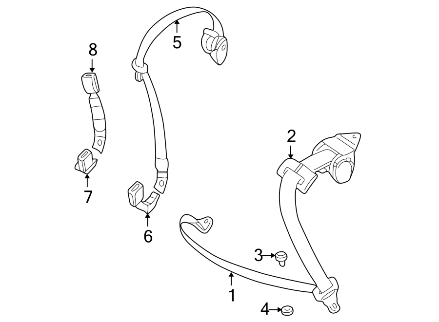 2RESTRAINT SYSTEMS. REAR SEAT BELTS.https://images.simplepart.com/images/parts/motor/fullsize/1911390.png