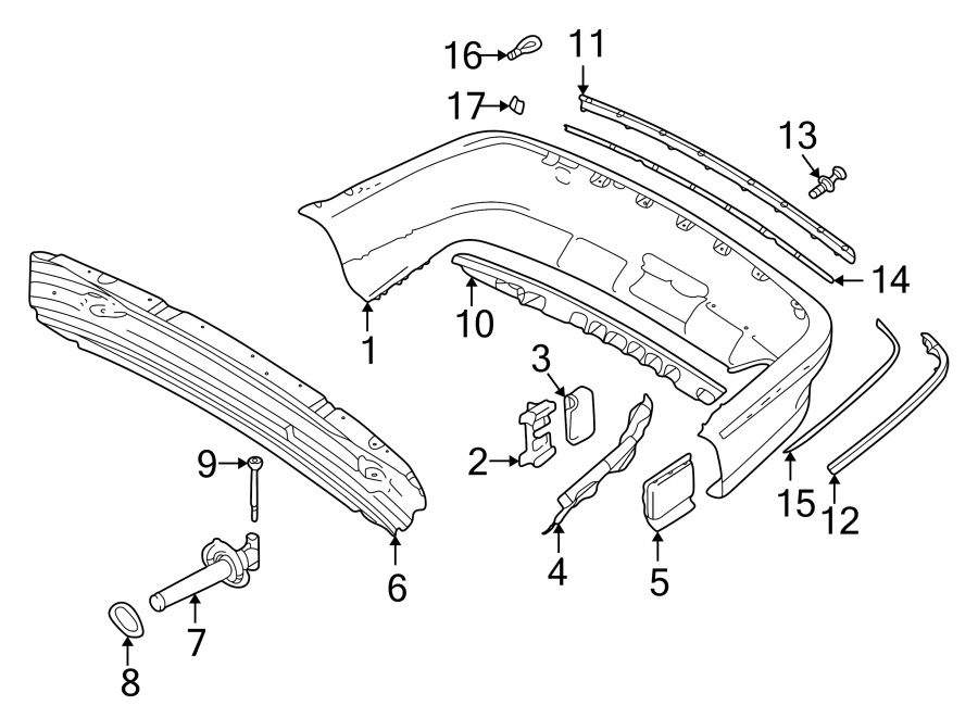 6REAR BUMPER. BUMPER & COMPONENTS.https://images.simplepart.com/images/parts/motor/fullsize/1911590.png