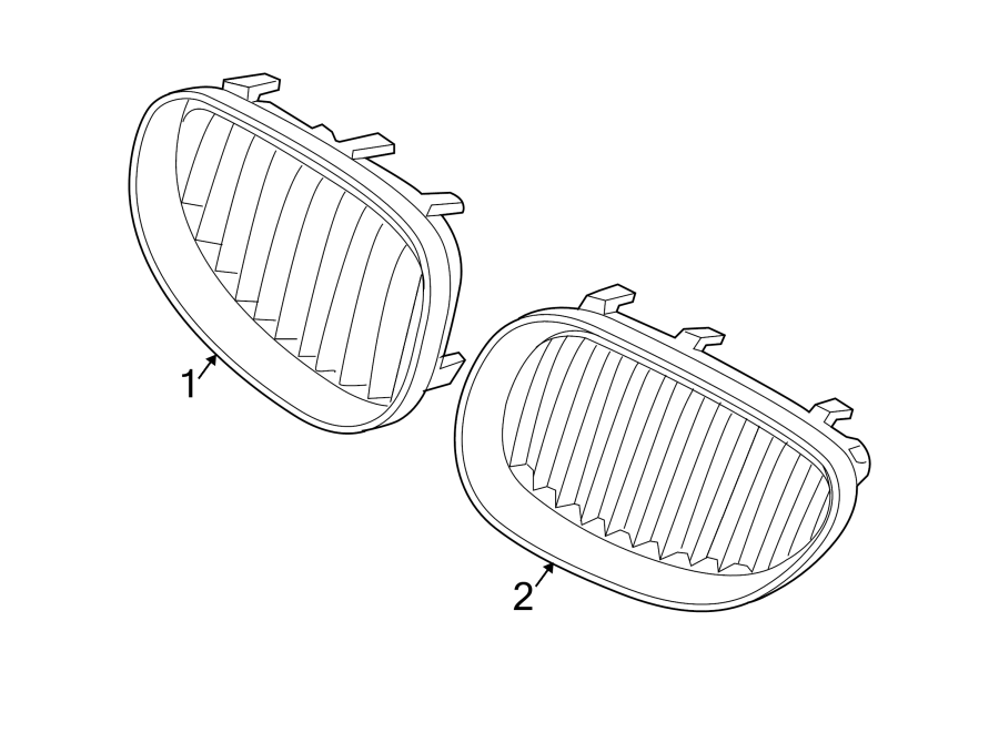 2FRONT BUMPER & GRILLE. GRILLE & COMPONENTS.https://images.simplepart.com/images/parts/motor/fullsize/1912030.png