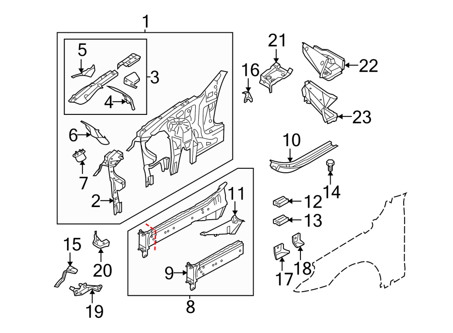 14Fender. Wheels. Structural components & rails.https://images.simplepart.com/images/parts/motor/fullsize/1912165.png