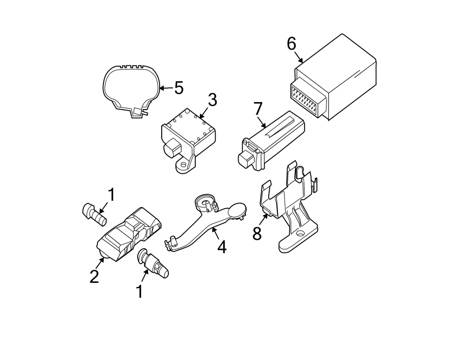 3TIRE PRESSURE MONITOR COMPONENTS.https://images.simplepart.com/images/parts/motor/fullsize/1912236.png