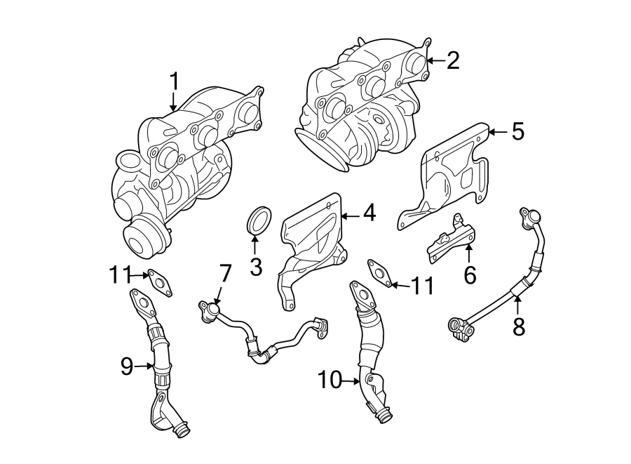 TURBOCHARGER & COMPONENTS.