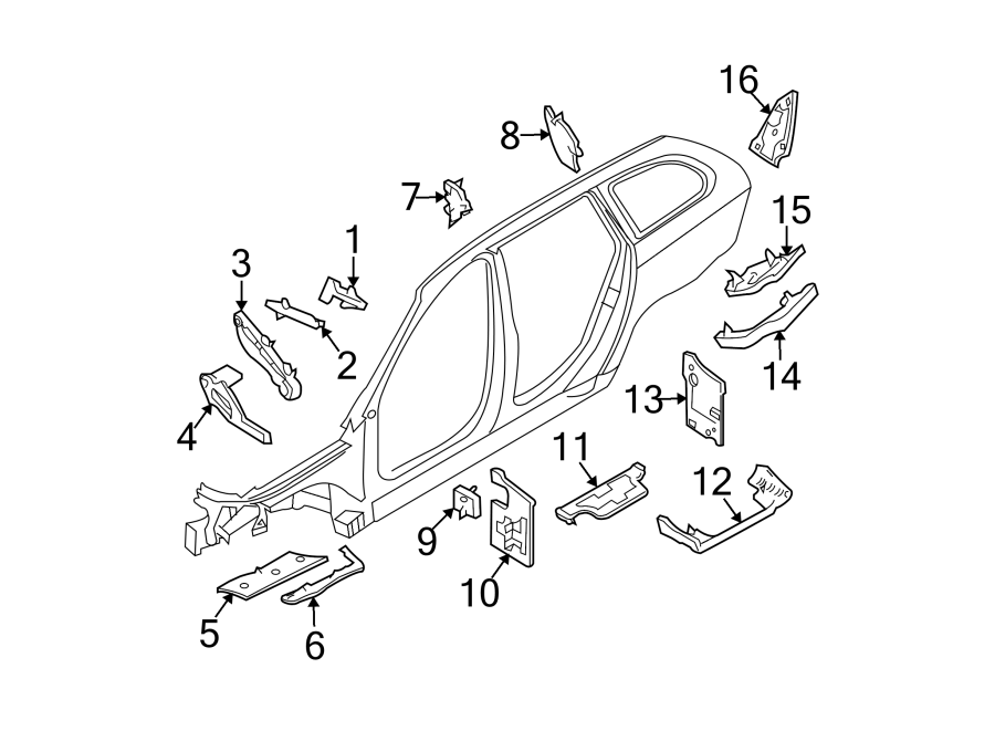 12Pillars. Rocker & floor. Inner components.https://images.simplepart.com/images/parts/motor/fullsize/1912607.png