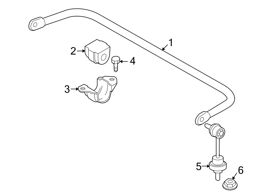 Rear suspension. Trunk lid. Stabilizer bar & components.