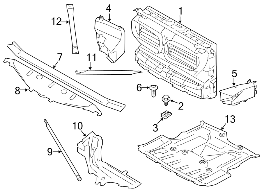 1Radiator support.https://images.simplepart.com/images/parts/motor/fullsize/1913040.png