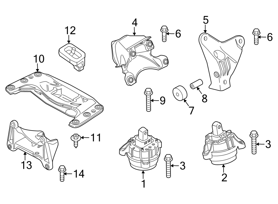 ENGINE & TRANS MOUNTING.