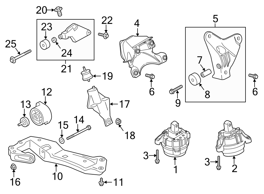 ENGINE & TRANS MOUNTING.