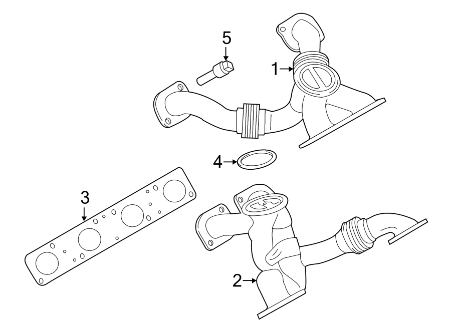 EXHAUST SYSTEM. MANIFOLD.