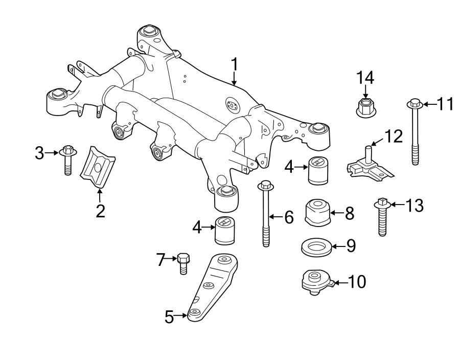 REAR SUSPENSION. SUSPENSION MOUNTING.