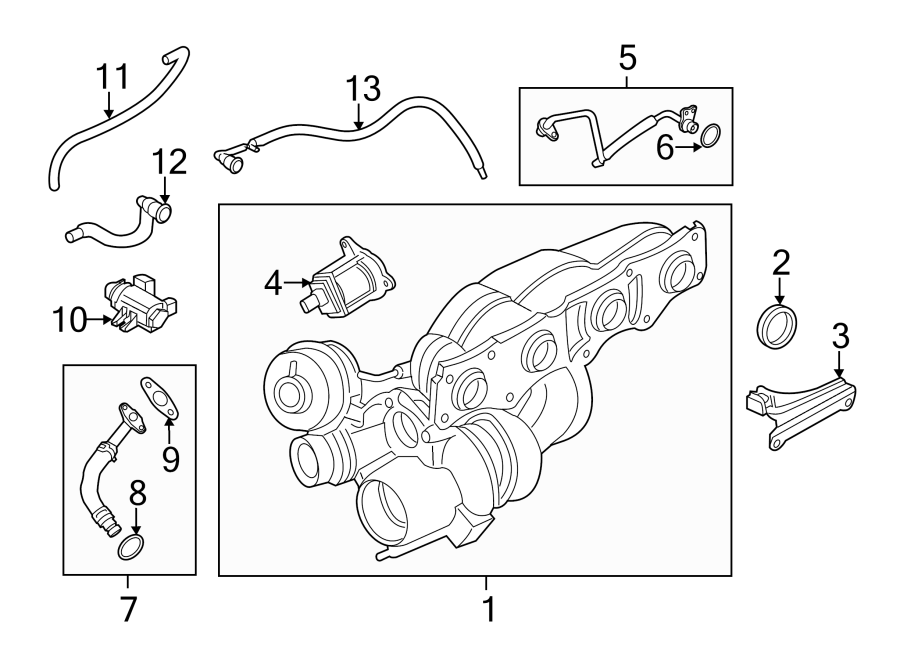 9Turbocharger & components.https://images.simplepart.com/images/parts/motor/fullsize/1913900.png