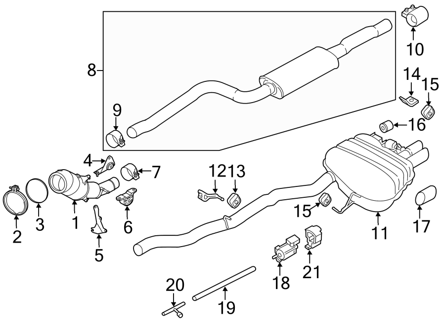 3Exhaust system. Exhaust components. Exhaust manifold.https://images.simplepart.com/images/parts/motor/fullsize/1913905.png