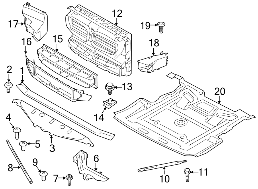 14RADIATOR SUPPORT.https://images.simplepart.com/images/parts/motor/fullsize/1914040.png