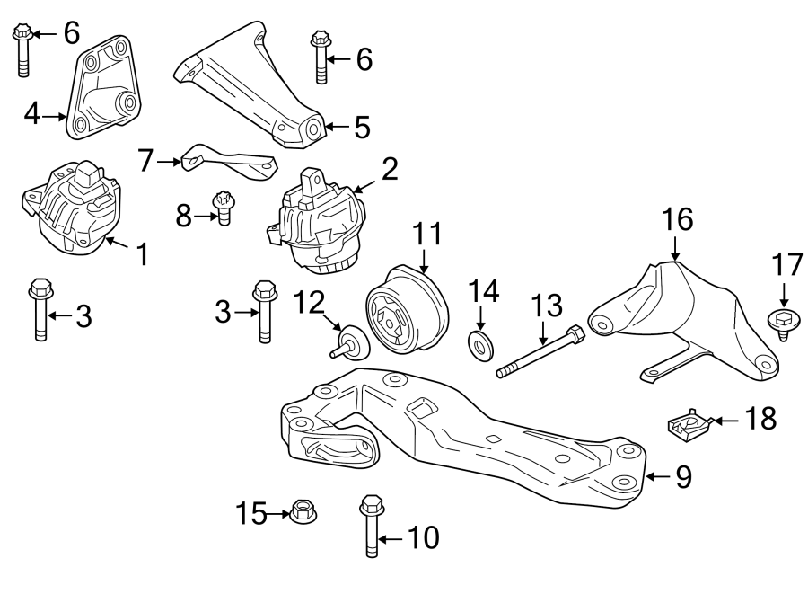 ENGINE & TRANS MOUNTING.