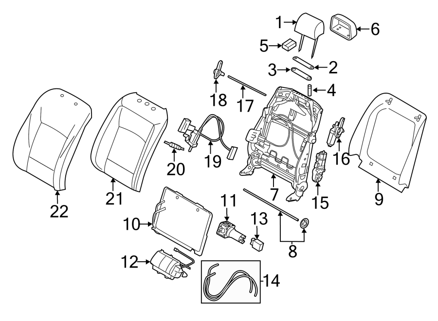 1Seats & tracks. Trunk lid. Front seat components.https://images.simplepart.com/images/parts/motor/fullsize/1914565.png