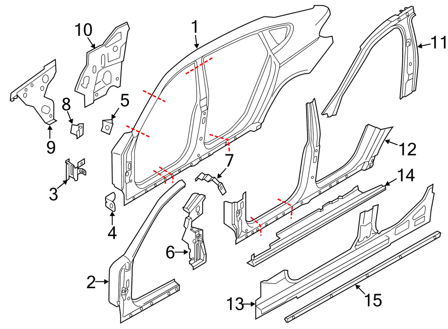 11PILLARS. ROCKER & FLOOR. CENTER PILLAR & ROCKER. HINGE PILLAR. UNISIDE.https://images.simplepart.com/images/parts/motor/fullsize/1914635.png