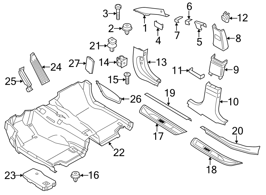 12Pillars. Rocker & floor. Interior trim.https://images.simplepart.com/images/parts/motor/fullsize/1914655.png