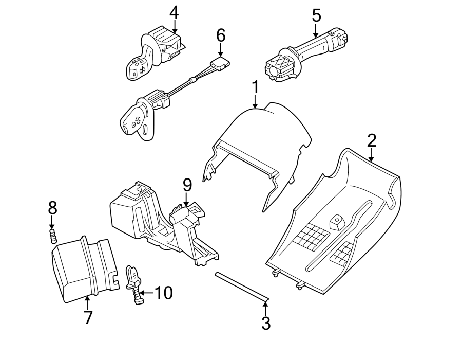 SHROUD. SWITCHES & LEVERS.