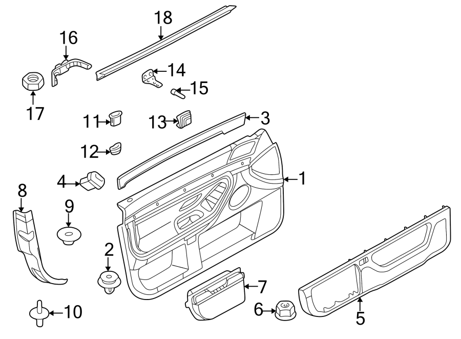 1Front door. Interior trim.https://images.simplepart.com/images/parts/motor/fullsize/1916817.png