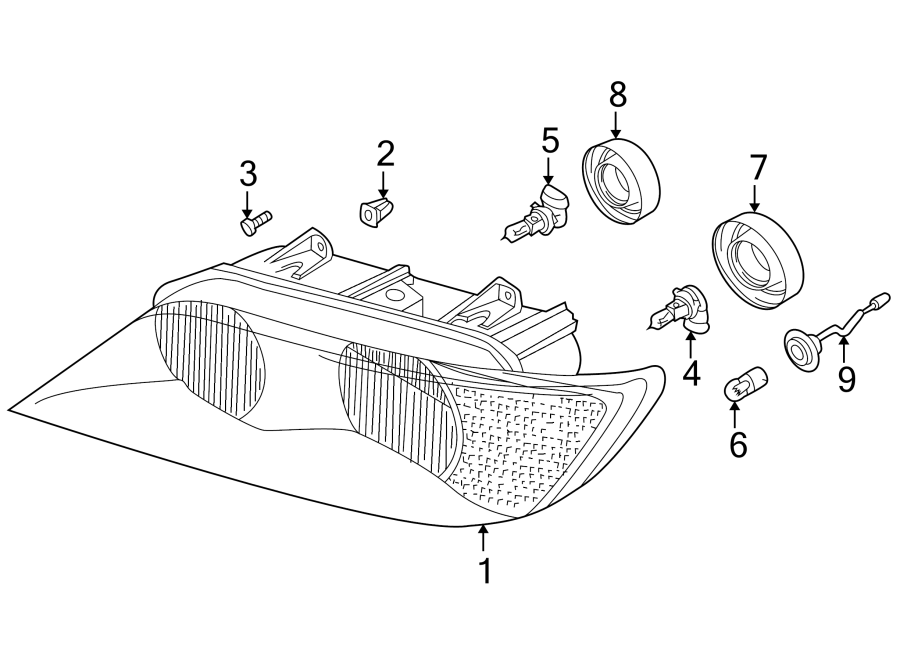 5FRONT LAMPS. HEADLAMP COMPONENTS.https://images.simplepart.com/images/parts/motor/fullsize/1917010.png