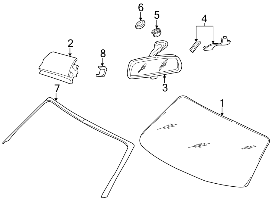 5WINDSHIELD. GLASS. REVEAL MOLDINGS.https://images.simplepart.com/images/parts/motor/fullsize/1917175.png