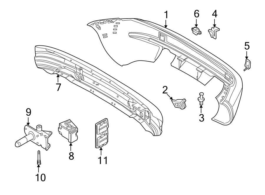 9REAR BUMPER. BUMPER & COMPONENTS.https://images.simplepart.com/images/parts/motor/fullsize/1917610.png