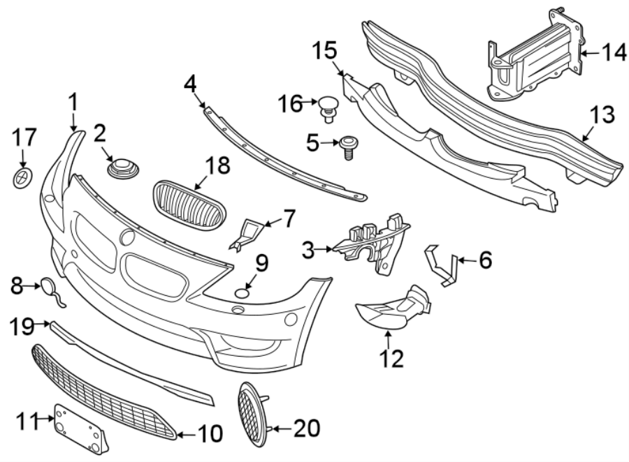 17Front bumper & grille. Bumper & components.https://images.simplepart.com/images/parts/motor/fullsize/1918022.png