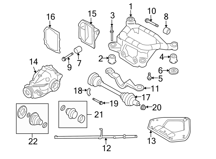 REAR SUSPENSION. AXLE & DIFFERENTIAL.