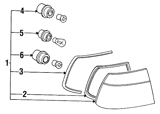 REAR LAMPS. COMBINATION TAIL LAMPS.