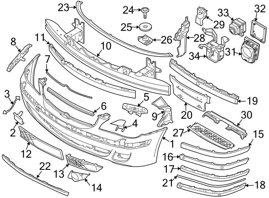 6FRONT BUMPER. BUMPER & COMPONENTS.https://images.simplepart.com/images/parts/motor/fullsize/1920009.png