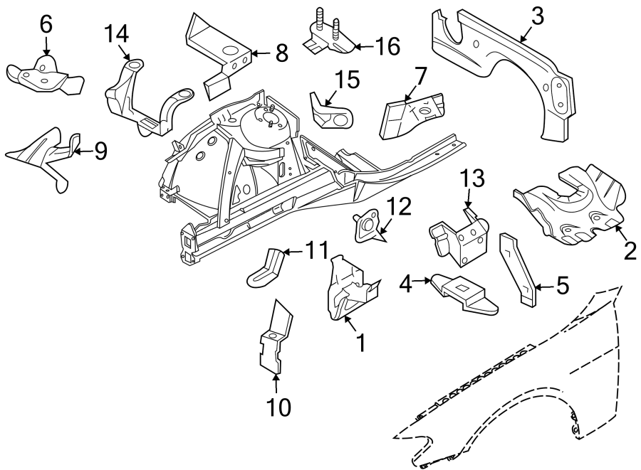 3Fender. Attaching components.https://images.simplepart.com/images/parts/motor/fullsize/1920125.png