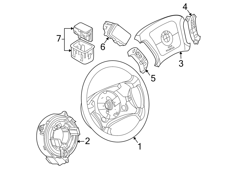 STEERING WHEEL & TRIM.