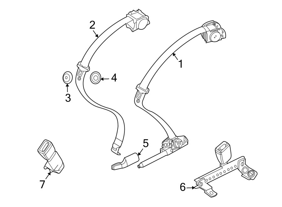 7RESTRAINT SYSTEMS. REAR SEAT BELTS.https://images.simplepart.com/images/parts/motor/fullsize/1920345.png