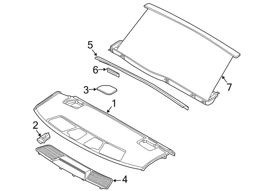 Rear body & floor. Interior trim.