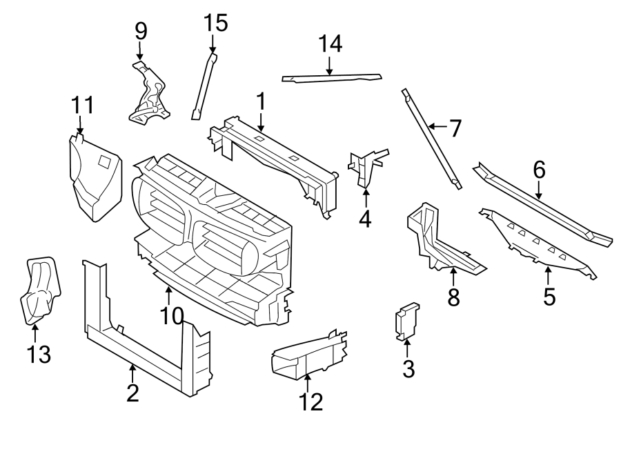 13Radiator support. Rear bumper.https://images.simplepart.com/images/parts/motor/fullsize/1921030.png