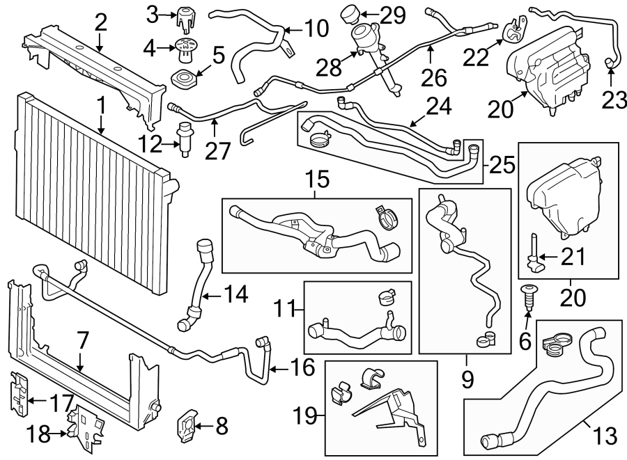 RADIATOR & COMPONENTS.