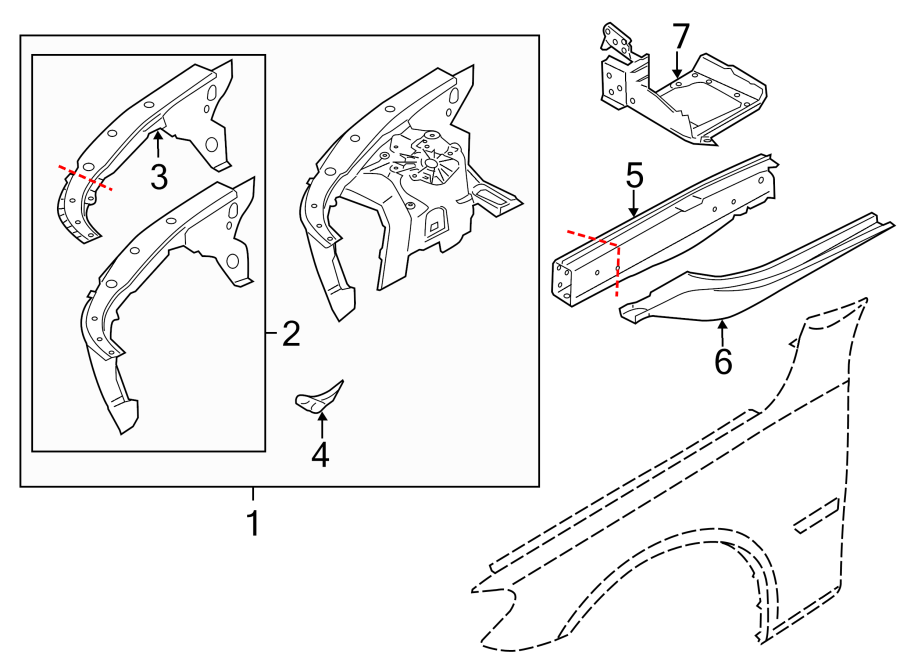 4Fender. Inner structure & rails.https://images.simplepart.com/images/parts/motor/fullsize/1921130.png