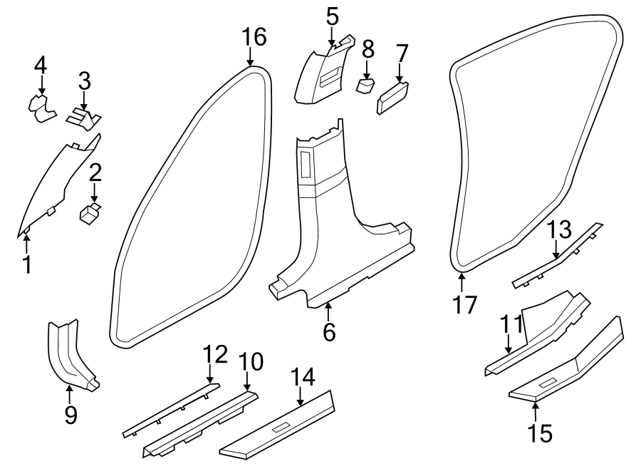 8Pillars. Rocker & floor. Interior trim.https://images.simplepart.com/images/parts/motor/fullsize/1921490.png