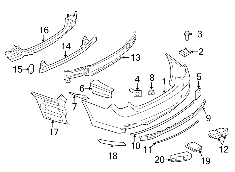 19REAR BUMPER. BUMPER & COMPONENTS.https://images.simplepart.com/images/parts/motor/fullsize/1921671.png